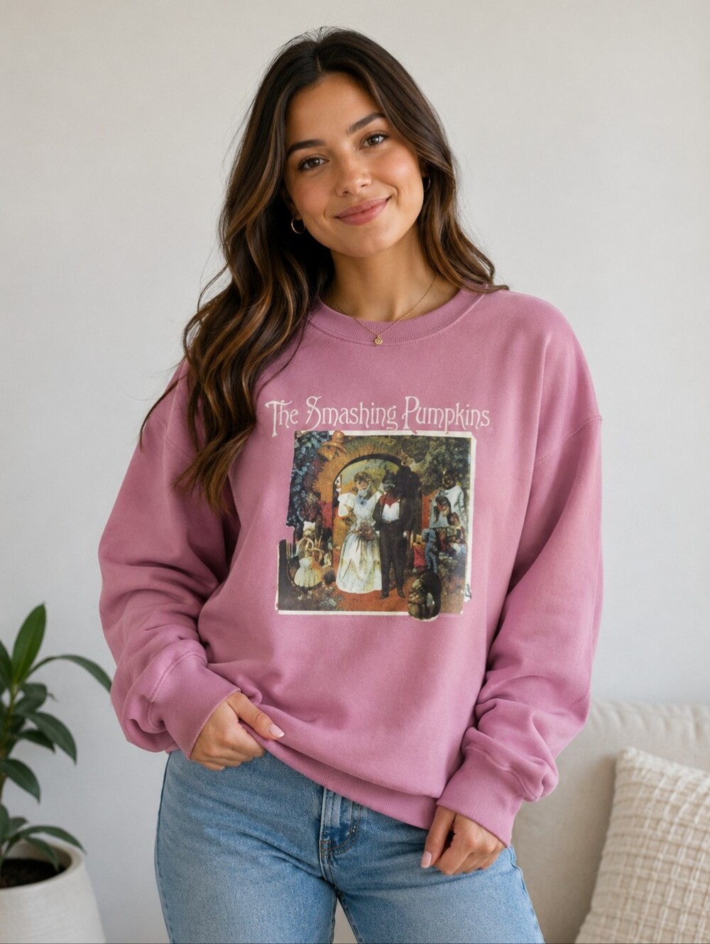 Smashing Pumpkins Graphic Crewneck Sweater